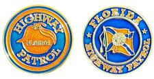 Florida Highway Patrol Orange Blue Patch Decal Challenge Coin FHP UF Gators FL picture