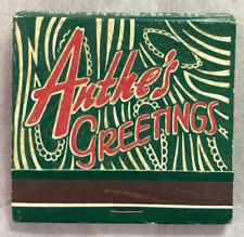 Matchbook Anthe's Restaurant Holiday Greetings Akron Ohio #0164 picture