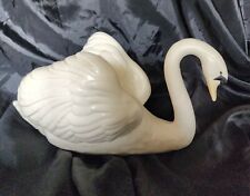 Florence Ceramics RARE LARGE Swan Flower Holder 11.75