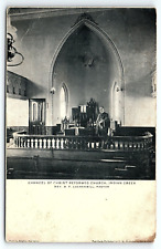 c1905 TELFORD PA CHANCEL CHRIST REFORMED CHURCH INDIAN CREEK POSTCARD P3907 picture