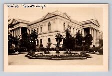 Santiago Chile, National Capitol Building, Antique Vintage Souvenir Postcard picture