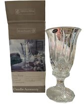 Home Trends 2pc. 12 In Crystal Hurricane Fine Lead Crystal Candlestick Holders picture