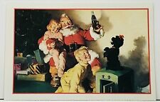 Coca Cola Santa Haddon Sundblom 1964 Happy Holidays 1991 Repro Postcard F11 picture