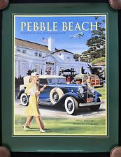 SIGNED 2003 Pebble Beach Concours Poster LINCOLN KB FORD Woody Tri-Motor picture