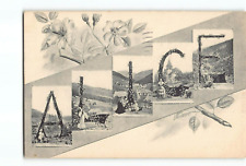 Old Vintage 1906 Large Letter ALICE Name Postcard picture