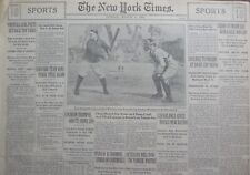 March 6, 1927 BABE RUTH GEHRIG BASEBALL YANKEE SQUAD FLORIAD CAMP NY Times picture