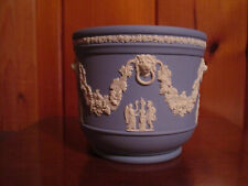 Wedgwood Blue Jasperware Planter / Cache Pot Made in England 1955 picture