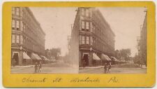 PENNSYLVANIA SV - Meadville - Chestnut Street - 1890s RARE picture
