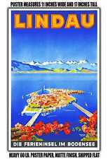 11x17 POSTER - 1935 Lindau The holiday island in Lake Constance picture