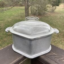 Vintage Guardian Service Aluminum Cookware Triangle Shape with Glass Lid picture