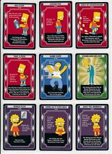 2003 THE SIPMSONS TRADING CARD GAME BASE CARD LOT OF (9) DIFFERENT CARDS NEW #2 picture