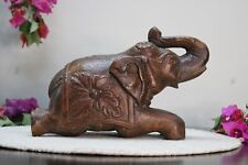 Vintage Antique Handcrafted Wooden Elephant Beautiful Handmade | Old Vintage picture