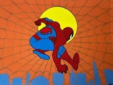 SPIDER-MAN animation Cel Vintage Cartoons Art Marvel Comics Spiderman 80-90s I17 picture