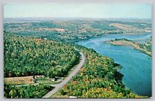 Postcard - Cold Spring Restaurant & Cottages - Calais, Maine - Aerial View (M7h) picture