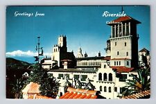 Riverside CA-California, The Mission Inn, Advertisement, Vintage Postcard picture