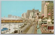 On A Clear Day Birdseye View Atlantic City New Jersey NJ Vintage Chrome Postcard picture