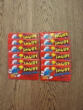 Lot of (12) 1982 Topps Smurf Supercards Unopened Packs Cello Wrappers picture