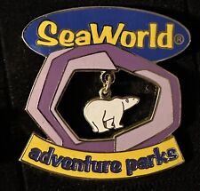 Rare Retired Sea World Seaworld Park Polar Bear Pin HTF dangle picture