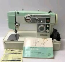Vintage White zig zag Sewing Machine model 644 in case  picture