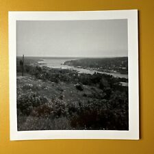 HANCOCK, MI Michigan Town View 1969 ORIGINAL VINTAGE PHOTO snapshot River picture