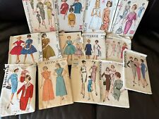 Lot of 17  Vintage women’s Sewing Patterns  Dress Apron  Wedding 40s  50s 60s picture