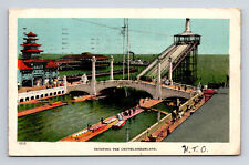 c1907 Dreamland Shooting the Chutes Boat Flume Ride Coney Island NY Postcard picture