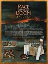 2003 Lord of the Rings TCG Race to Mount Doom Print Ad/Poster Card Game Art 00s picture