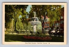 Hamilton Ontario-Canada, Gore Park Fountain, Antique Vintage Souvenir Postcard picture