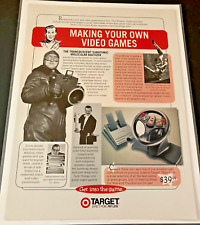 Target - Vintage Gaming Print Ad / Poster / Wall Art - Steering Wheel & Pedals picture