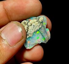 Natural Ethiopian Opal Fire Crystal Rough FIRE OPAL Crystal Raw 18 Cts 20X20 MM picture