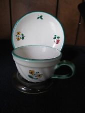 GMundner Keramik Hand Painted Demitasse Cup and Saucer - Made in Austria picture