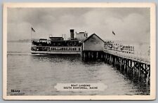 Postcard Steamer Ferry Boat Landing Harpswell Maine *C8689 picture