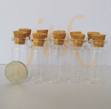 10pcs Small Glass Vials With Cork Tops Bottles Little Empty Jars 22X50mm 10ml picture