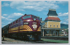 Conway Scenic NH Boston & Maine Railroad  F-7 Diesel Locomotive #4266 Postcard picture