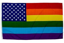 New Glory Rainbow Stripes USA Gay Pride Flag 3x5 LGBT Festival Event Banner picture