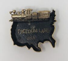 FREEDOM LAND Amusement Park USA Shaped Metal Collectible Souvenir TRAIN New York picture