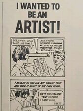 Art Instruction Schools Minneapolis MN Career Talent Strip Vintage Print Ad 1968 picture