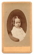 ANTIQUE CDV C. 1870s G.D. MORSE LITTLE GIRL IN DRESS SAN FRANCISCO CALIFORNIA picture