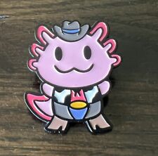 Kawaii Axolotl Cowboy/Cowgirl Western Friend Lapel Hat Pin picture