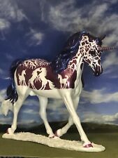 OOAK Breyer cm Custom Horse Unicorn Winter Scene  By D.Williams*Hidden Hearts 💕 picture