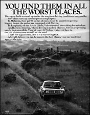 1970 Volvo car man driving countryside road field vintage photo print ad adl85 picture