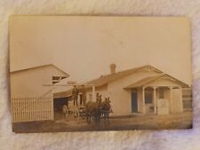 Real Picture Postcard RPPC Chicago U. S. Standard Office Station Horses Wagon  picture