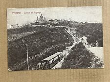 Postcard Torino Turin Italy Collina di Superga Hill Train Railroad Vintage PC picture