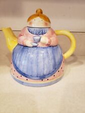 Down Home Collection Vintage Farmer Granny Nana Lady 1995 Ceramic Teapot picture