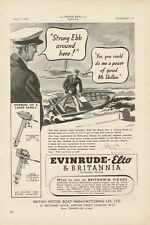 1939 EVINRUDE Elto Britannia Outboard Boat Motors Mate Lightwin Vintage Print Ad picture