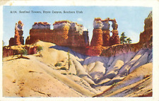 c1920s Sentinel Towers Bryce Canyon Southern Utah Unposted WB Vintage Postcard picture