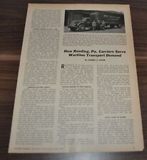 1944 Ward Trucking Corp. Kramer Bros. Freight REO International Truck Ad Article picture
