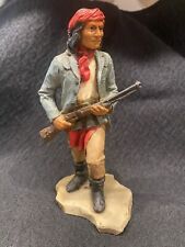 Indigenous American Native Indian Vintage Figurine Geronimo Italy 88' picture