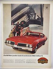 1969 Oldsmobile Olds Cutlass S Wild Blue Yonder Excitement Color Print Ad picture