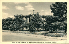 Vtg 1940s Nashville College of Drugless Therapy Campus Tennessee TN Postcard picture
